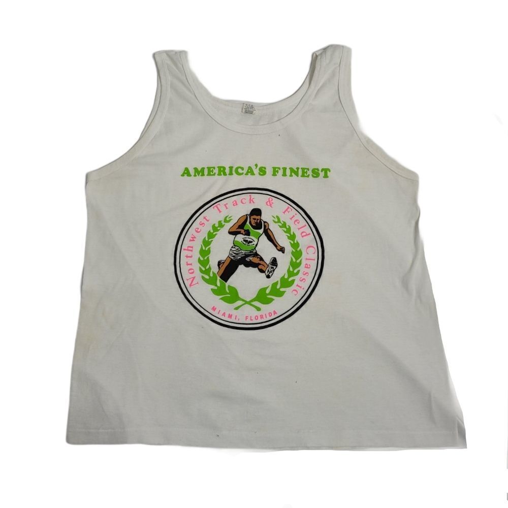 VINTAGE 80s tank top Northwest Track & Field Classic FL unisex M